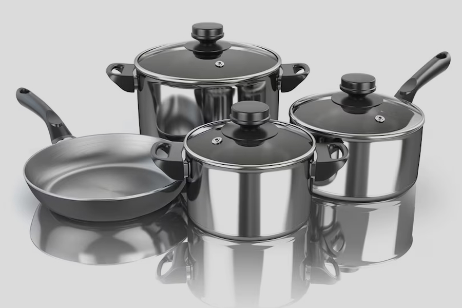 clean utensils with ash