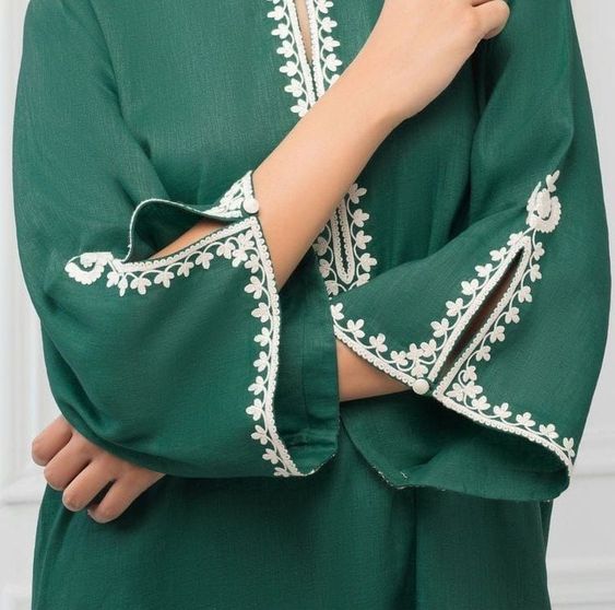 flare kurti sleeve