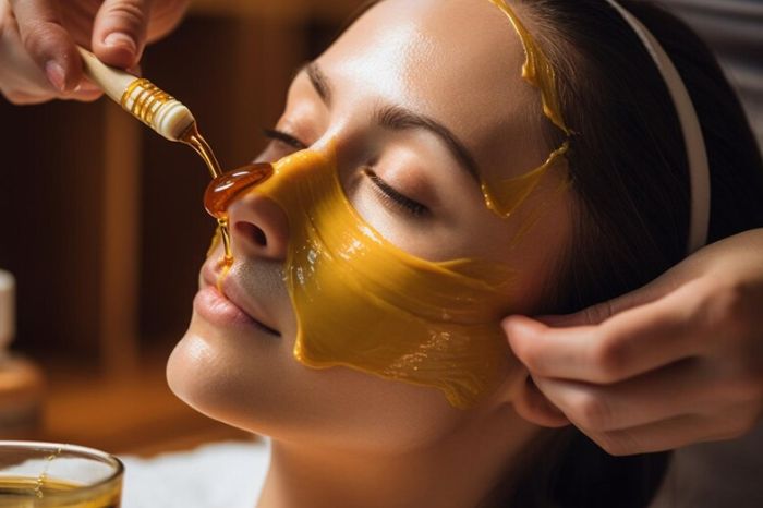 honey face pack inside 