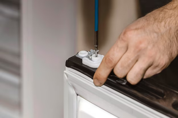 how to fix a fridge door seal that has dropped
