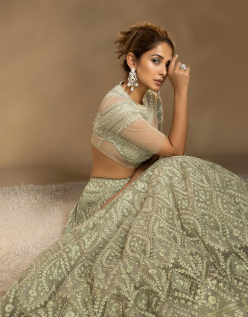 jennifer winget mint lehenga
