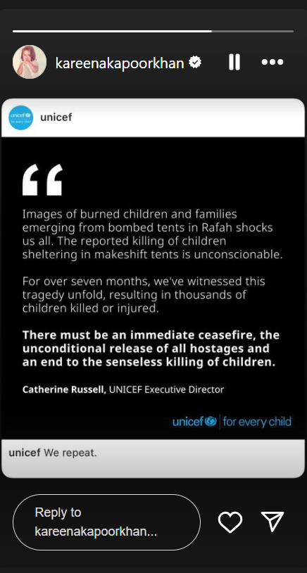 kareena kapoor insta story