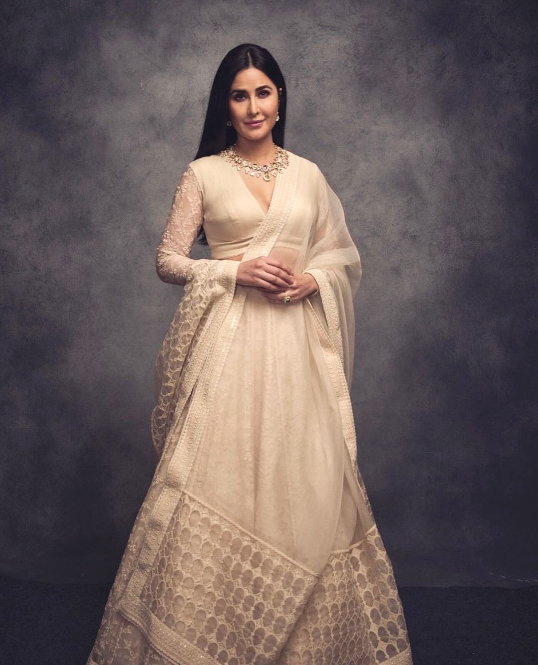 katrina kaif inspired lehenga designs ivory