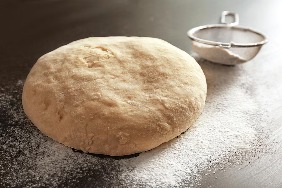 knead dough with iced water