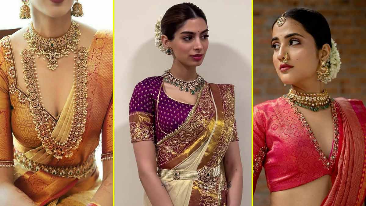 Latest Kanjivaram Blouse Designs For Brides HerZindagi