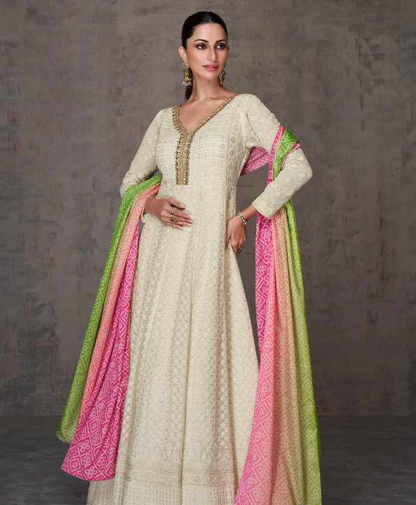 multicolour ombre dupatta