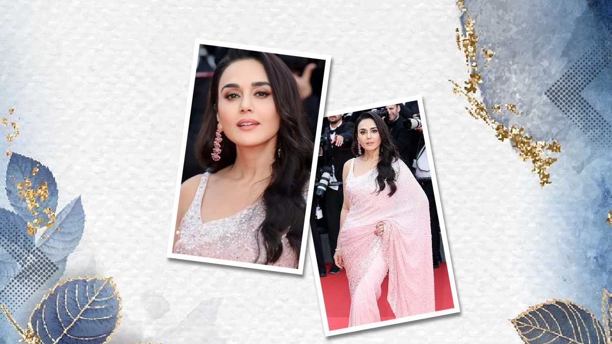 Cannes 2024: Preity Zinta Steals The Show In A Sparkling Pink Saree On The  Red Carpet | HerZindagi