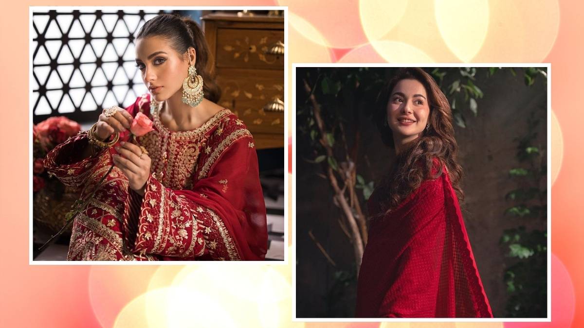 Red Traditional Looks Inspired By Pakistani Actresses | HerZindagi