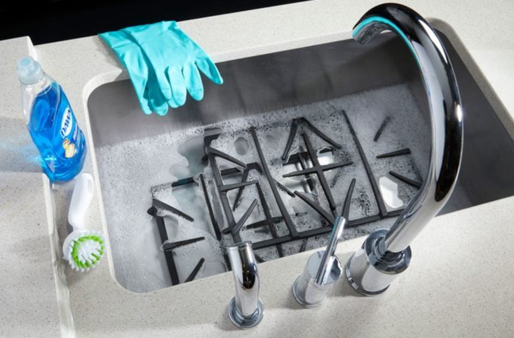 soak gas stove top