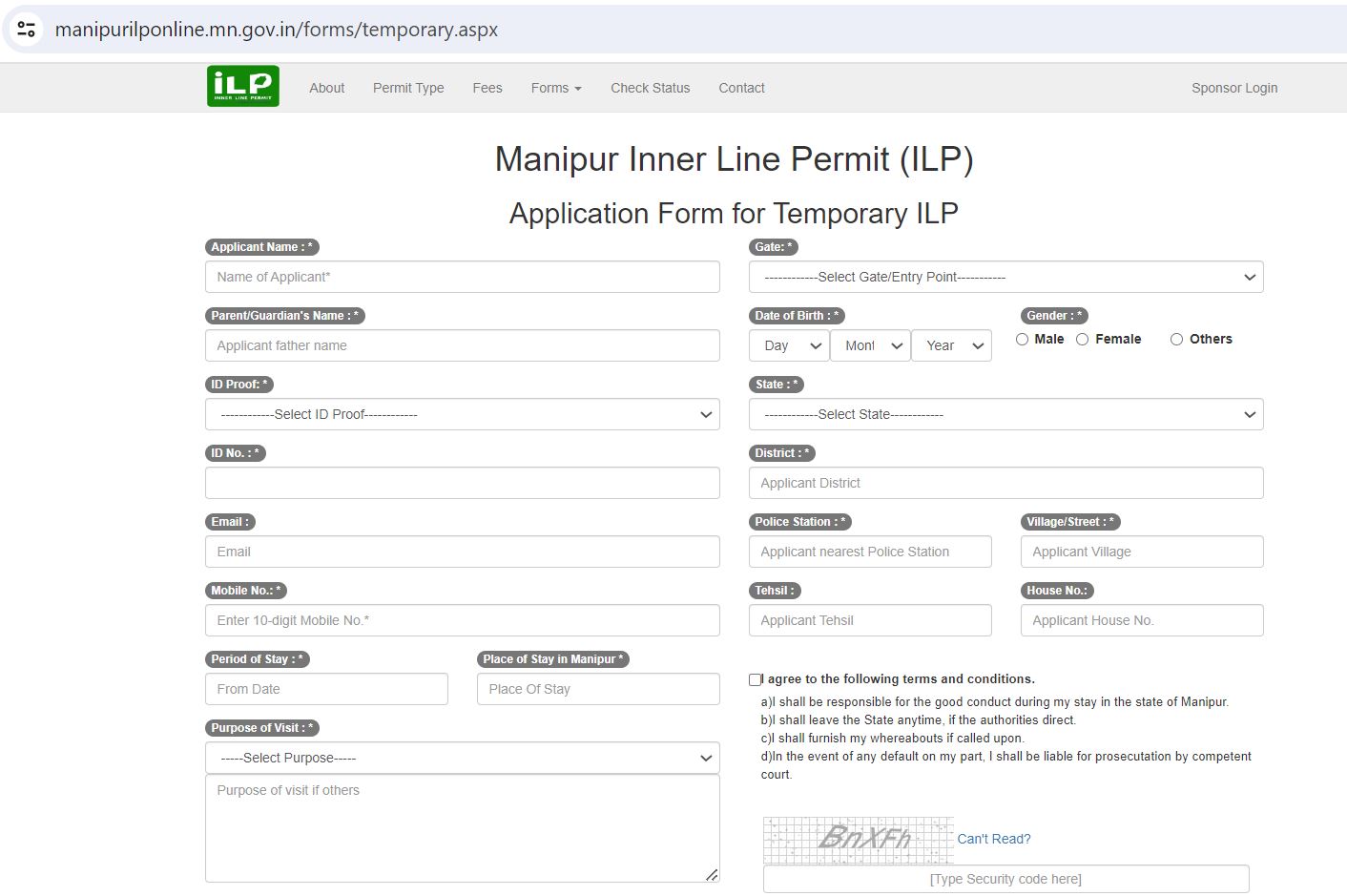 tips to get inner line permit online