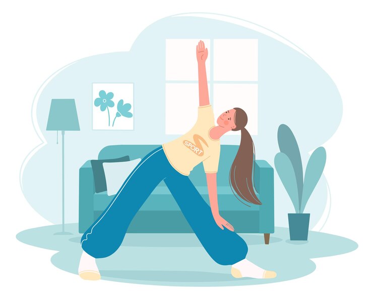 trikonasan triangle pose