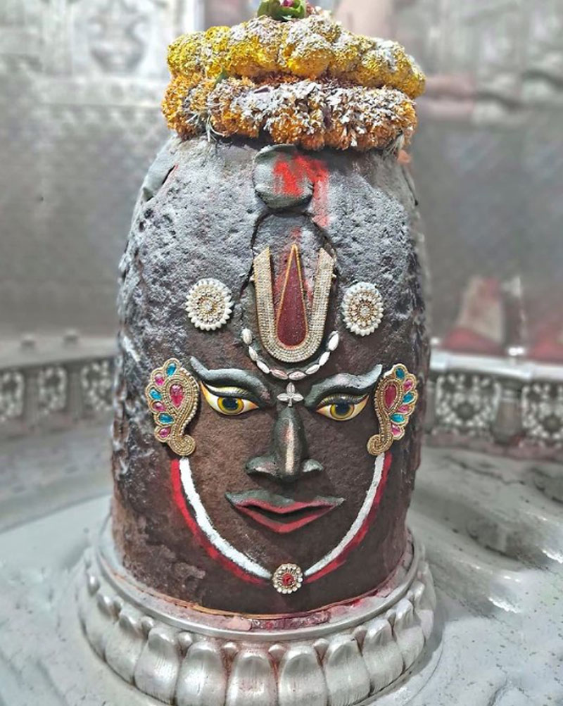 veil during bhasma aarti ujjain mahakaleshwar