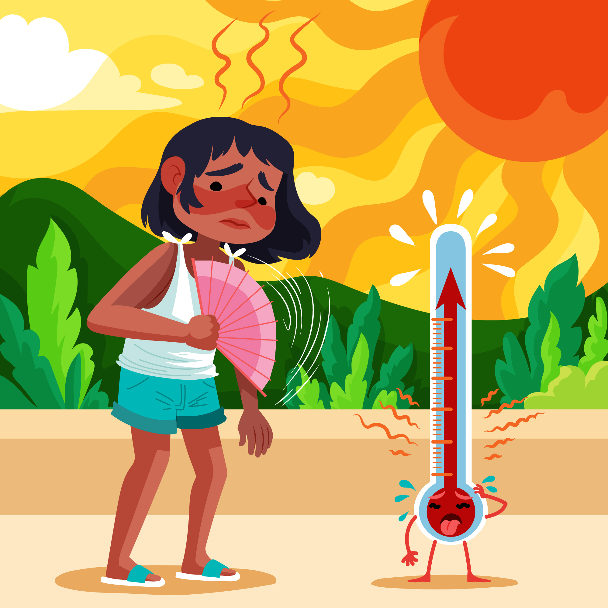 what is heat wave and why imd issues red alert in delhi rajasthan uttar pradesh punjab ()