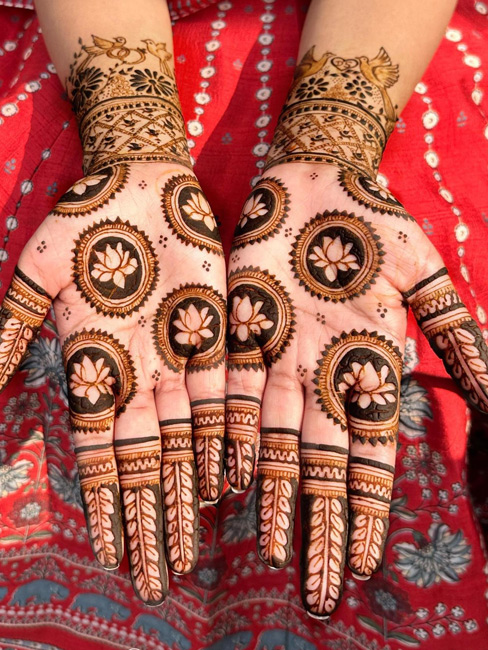 Easy gol tikki mehndi