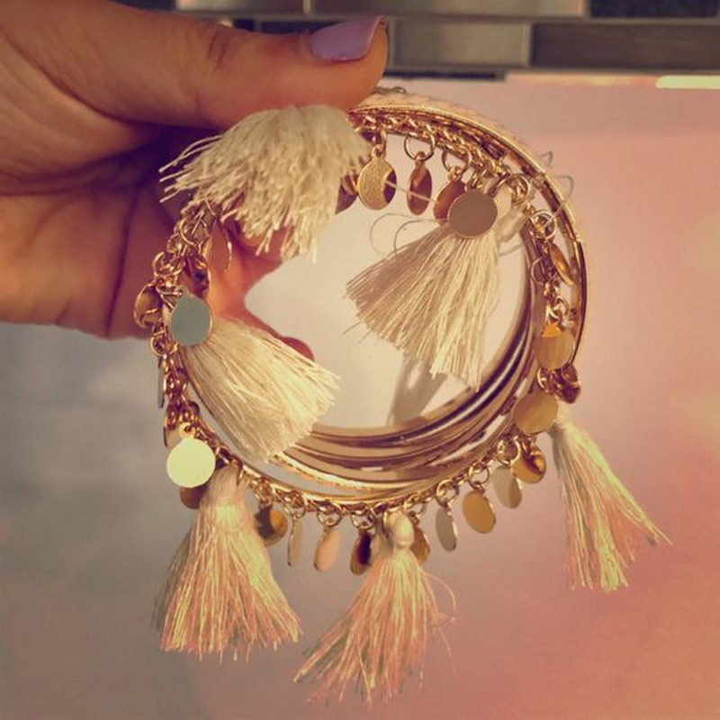 Feather Tassel Bangles