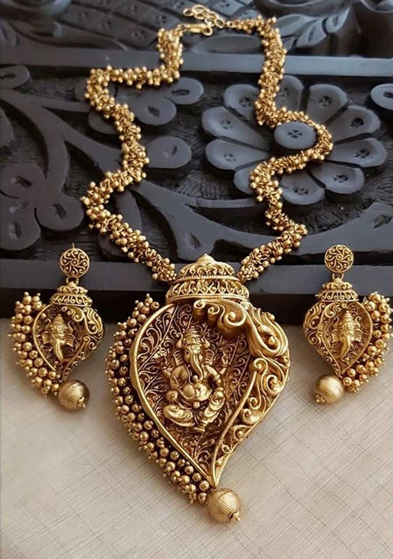 Ganesh shank Jewellery designs