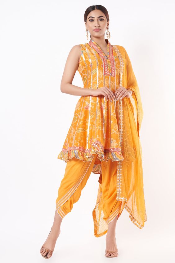 Gota Embroidered Dhoti Kurta Set