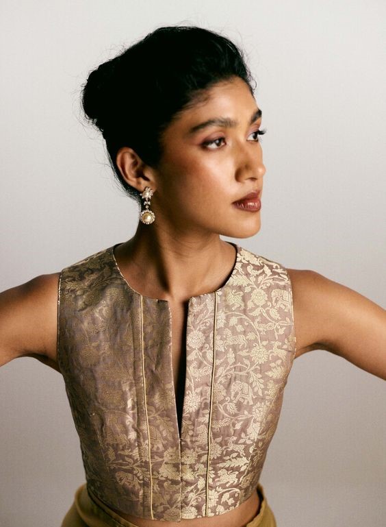 Handloom Banarasi Silk Blouse Design