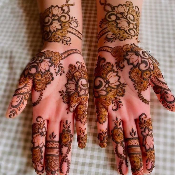 Long Hands Mehndi Designs