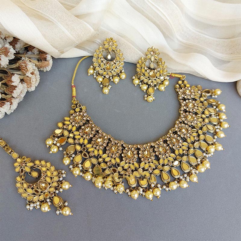 Mirror Work Necklace designs