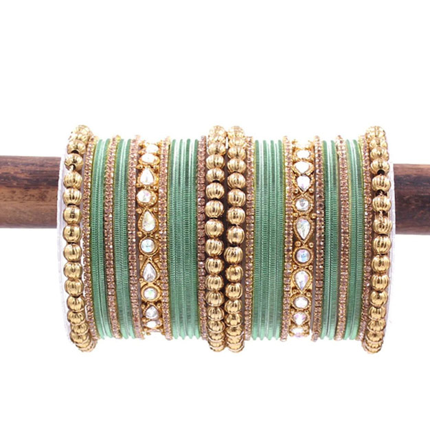 Pastel Green Bangle Set Design
