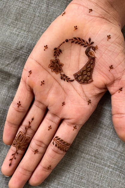 Peacock Mehndi Design