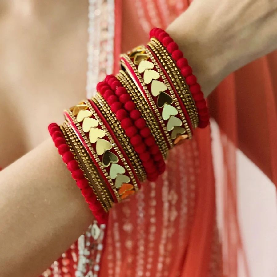Red BanglesTo Buy Go To Website#jewellerydesignshub #jdh #jewellerydesigns #jewellery #designs #latestjewellery #jewellery #fashion #imitationjewellery #imitationgoldjewellery #jewels #style #handmadejewe