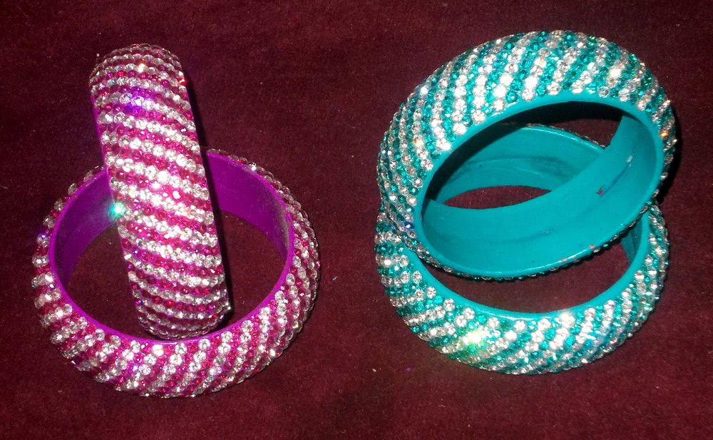Studded Resin Bangles Design