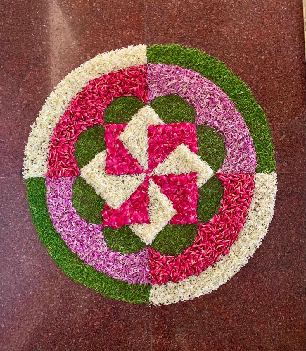 Swastik Pookalam Design