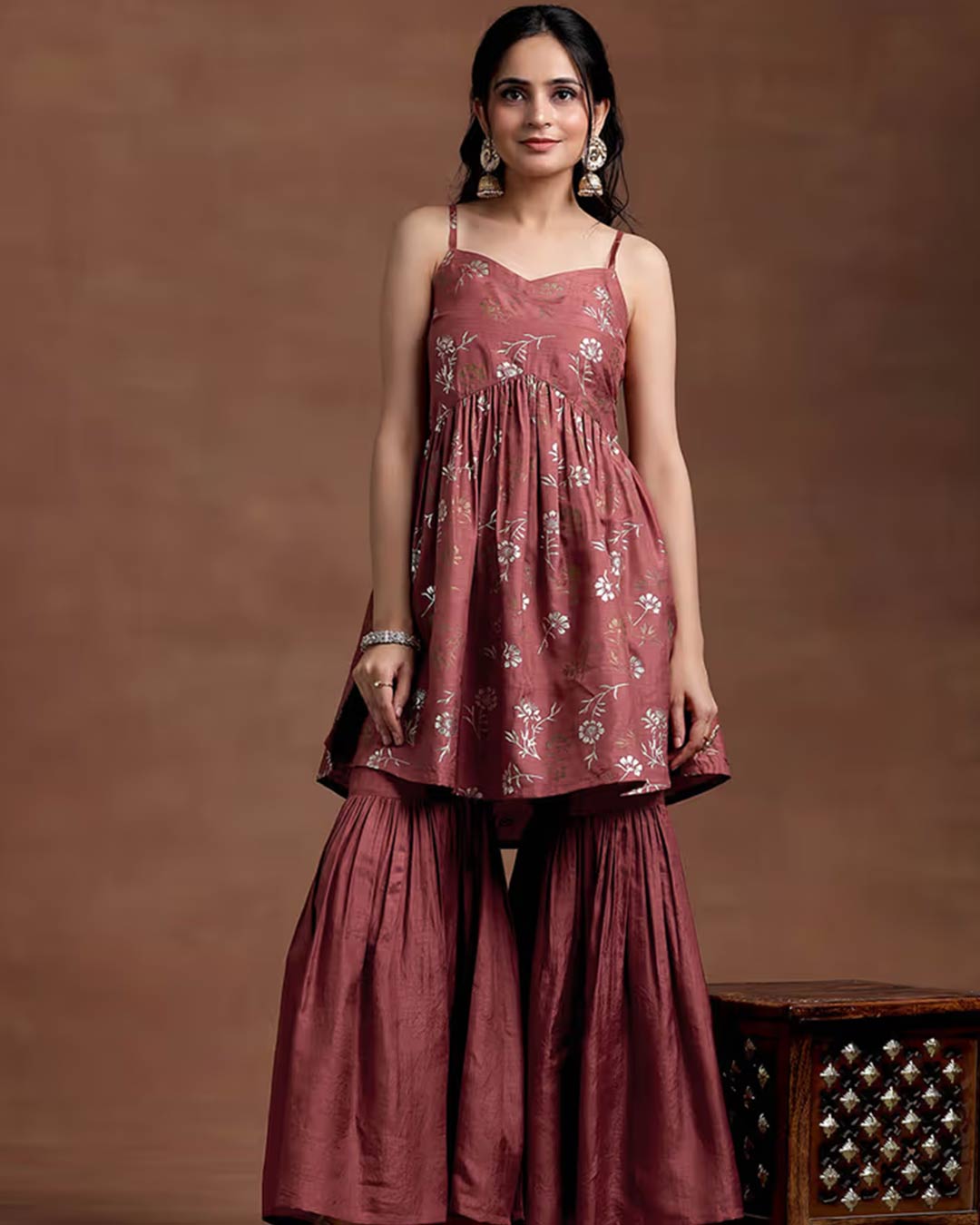 floral Work Sharara Suit