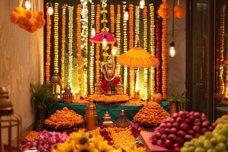 ganesh puja decoration ideas for home