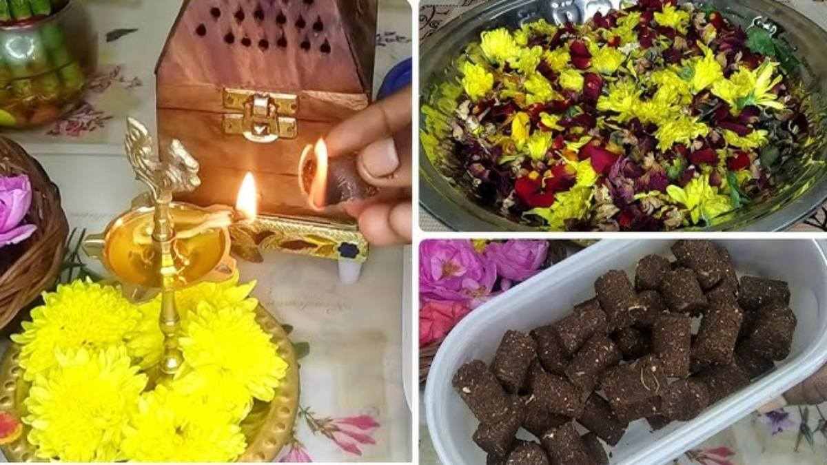 DIY Homemade Sambrani: பூஜைக்குப் பயன்படுத்திய பழைய பூக்களை தூக்கி வீசாதீர்கள்; ஹோம்மேட் சாம்பிராணி செய்து அசத்துங்க!