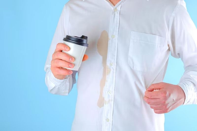 how to clean tea stain at office