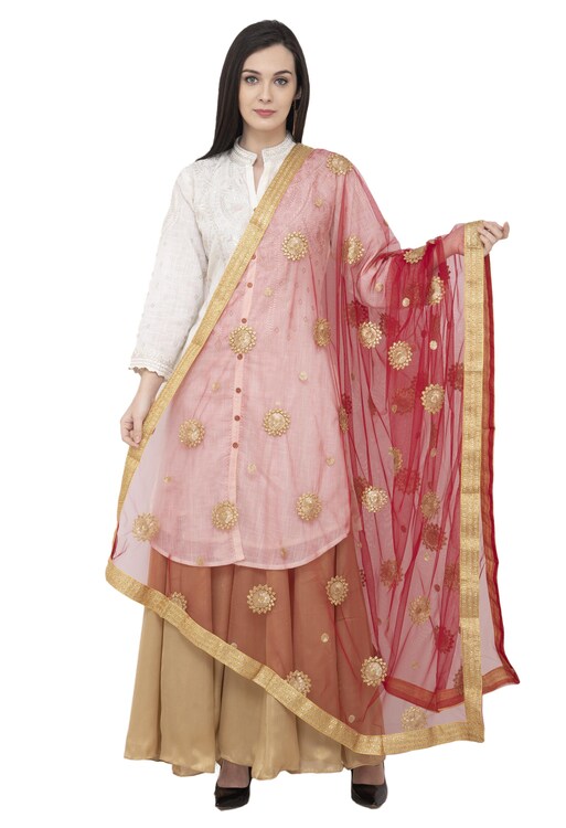 net red dupatta