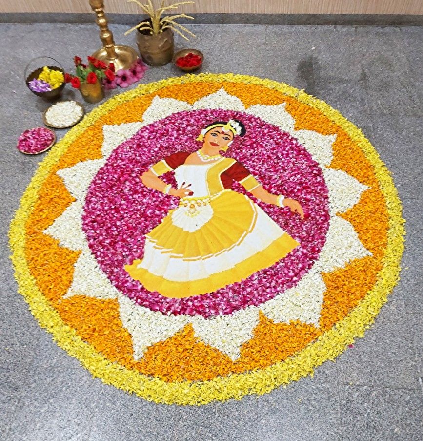 onam fun activities for kids  Rangoli Making