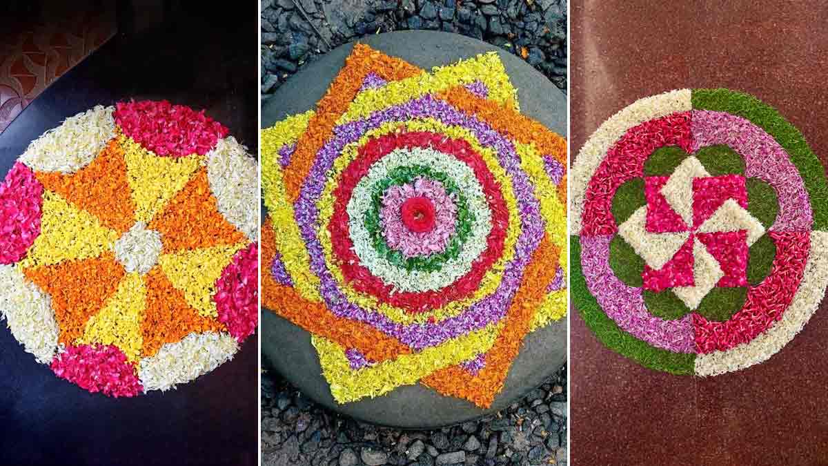 6 Simple Onam Pookalam Designs To Adorn Your Home | HerZindagi