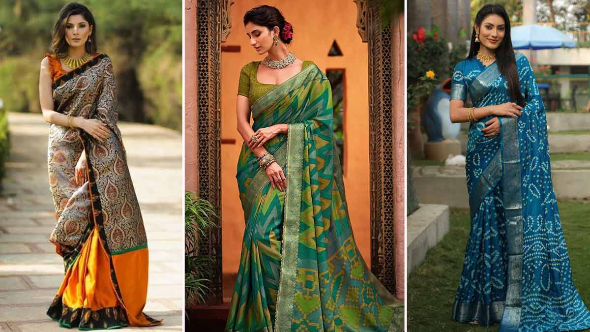 printed saree designs ideas