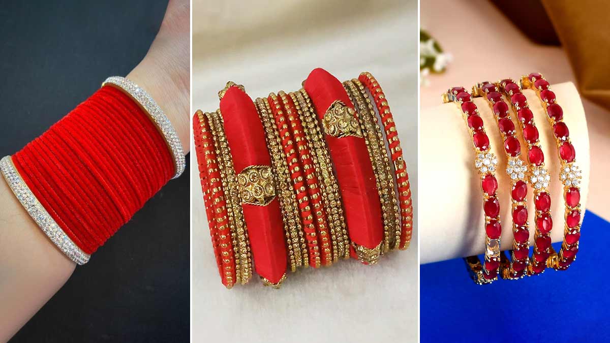 Top 5 Red Bangles Set Designs For Hartalika Teej 2024 HerZindagi