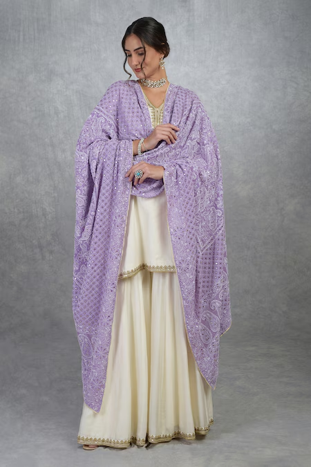 sequin dupatta designs