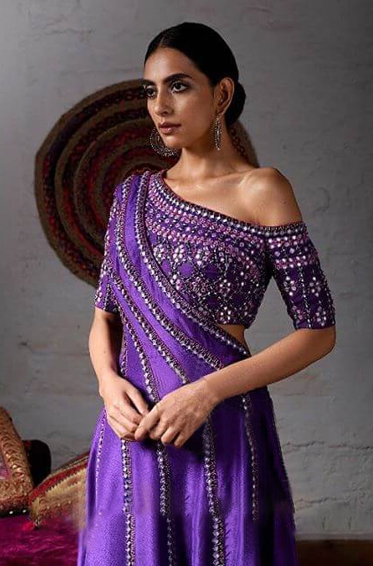 single shoulder blouse ()