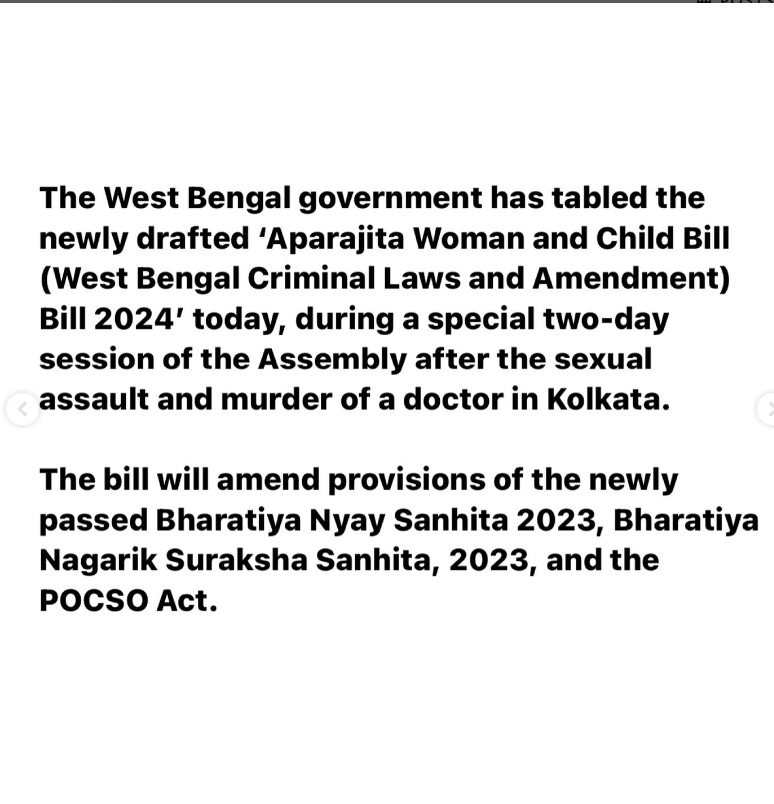 west bengal anti rape bill