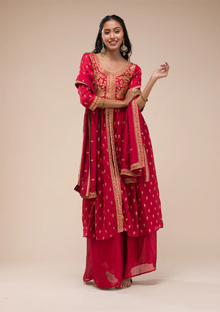 zari work suit designs