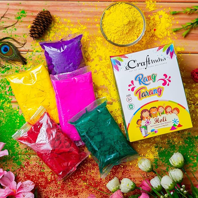 holi sweet with colour image