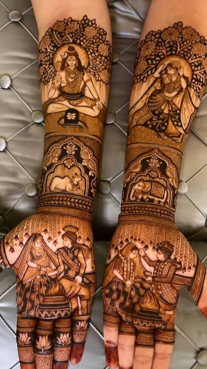 Simple Mehndi Design | Hartalika teej 2020 Simple Mehndi Design for teej on  hands feet how to apply, latest teej Mehndi Design : हरताल‍िका तीज पर  सुहाग‍िनें लगाएं मेहंदी, देखें ये लेटेस्ट खूबसूरत ...