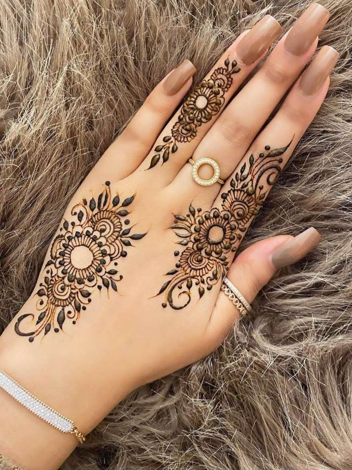 Best one finger mehndi design || simple and easy mehndi design for fingers  by h's mehndi World - YouTube