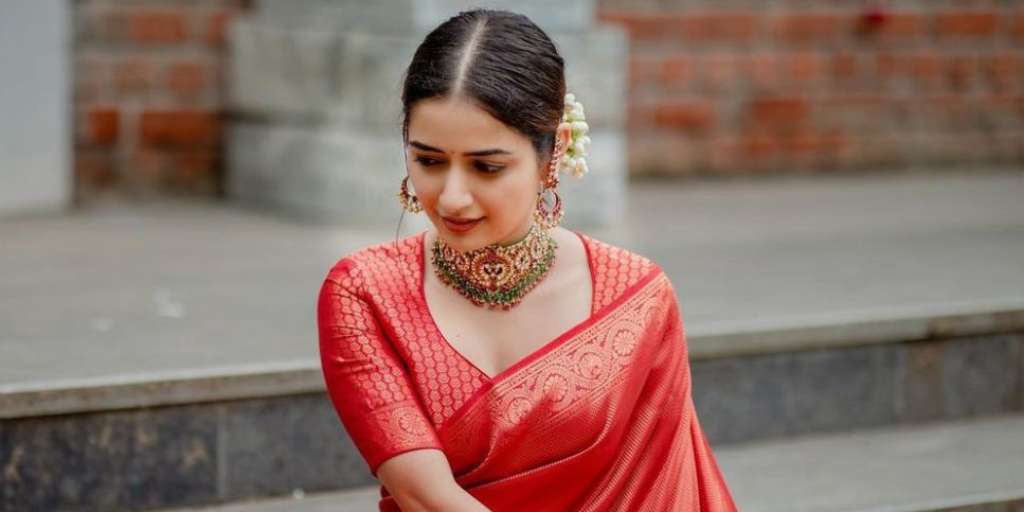 Ashika Ranganath's Ravishing Saree Blouse Designs