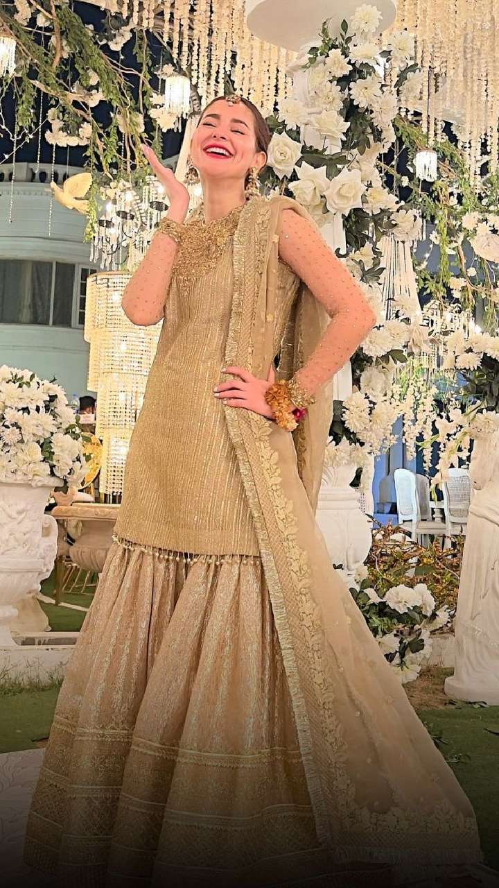 Sharara Suits For Summer Wedding Ft. Pakistani Actress