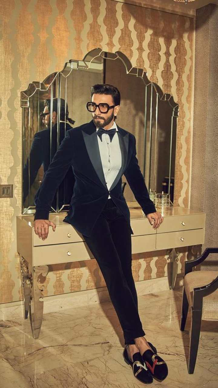 Ranveer Singh's bold white tuxedo, black bow tie is fashion inspo for  grooms