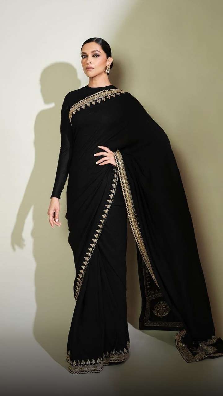Deepika Padukone s Elegant Full Sleeve Saree Blouse Designs