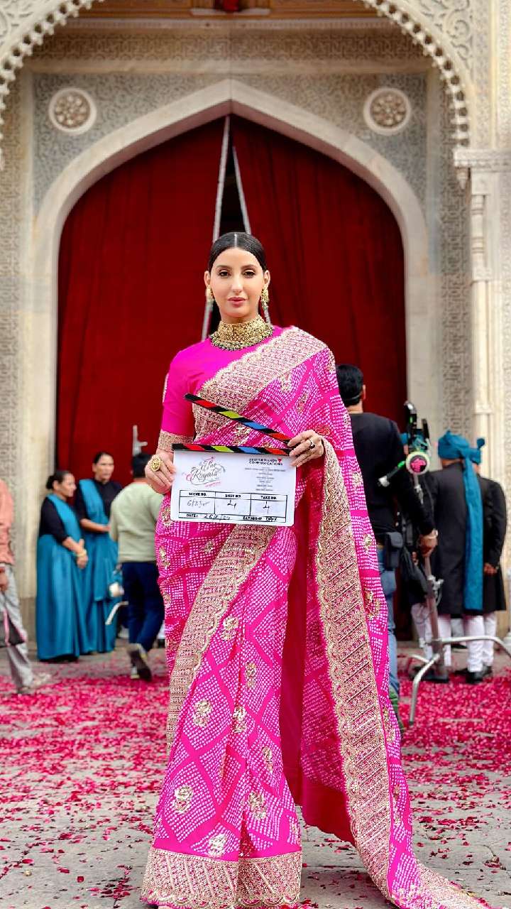 लंबी लड़कियों पर खूब जचेंगी Nora Fatehi की फैंसी साड़ियां